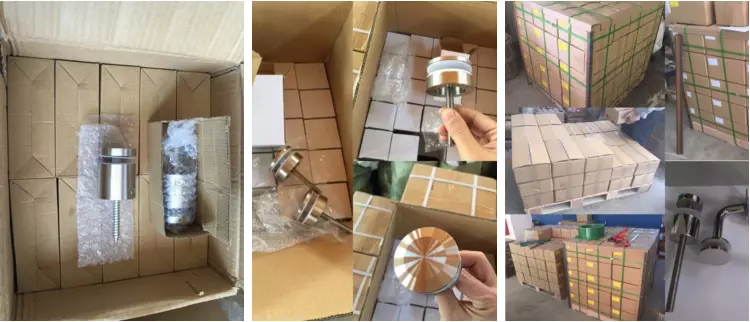 Stainless steel round type glass clamp for 10mm glass