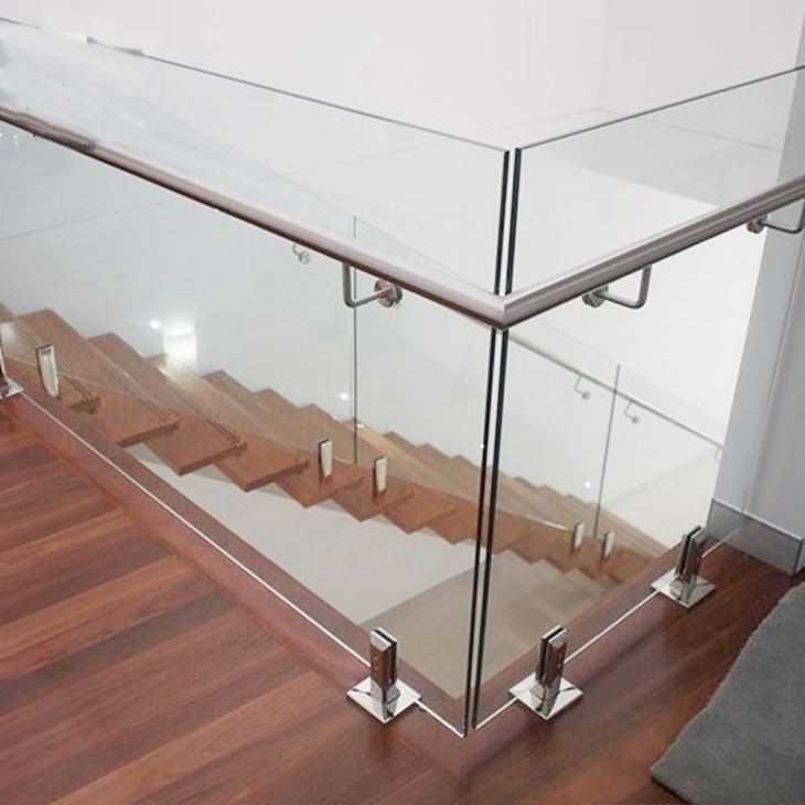 Floating Stairs With Glass Railing