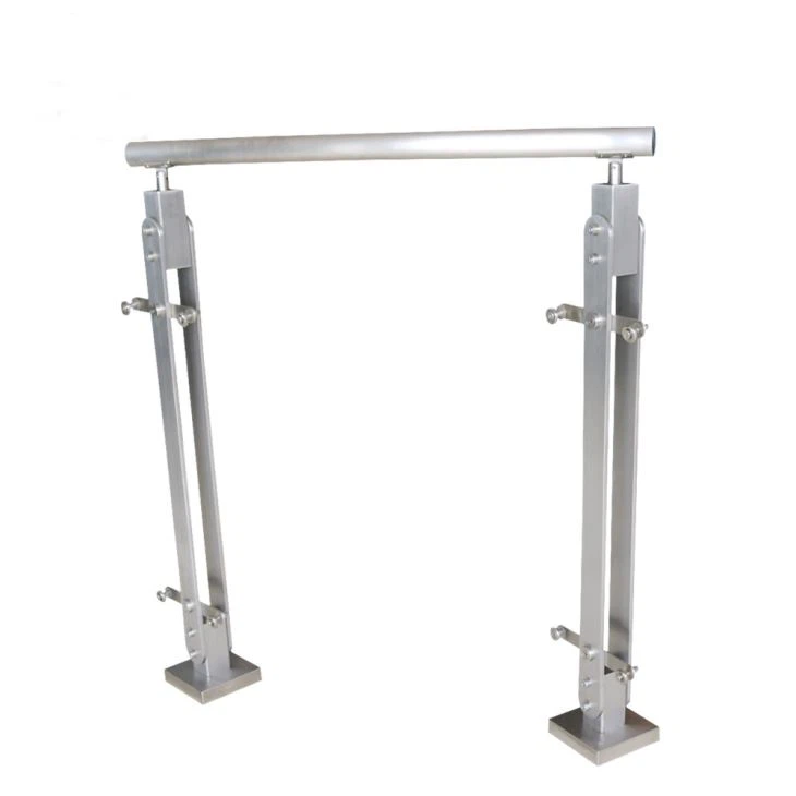 Stainless Steel Staircase Railing With Glass