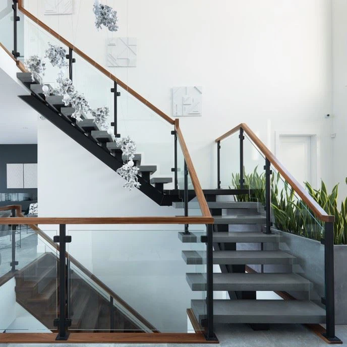Staircase Railing With Glass
